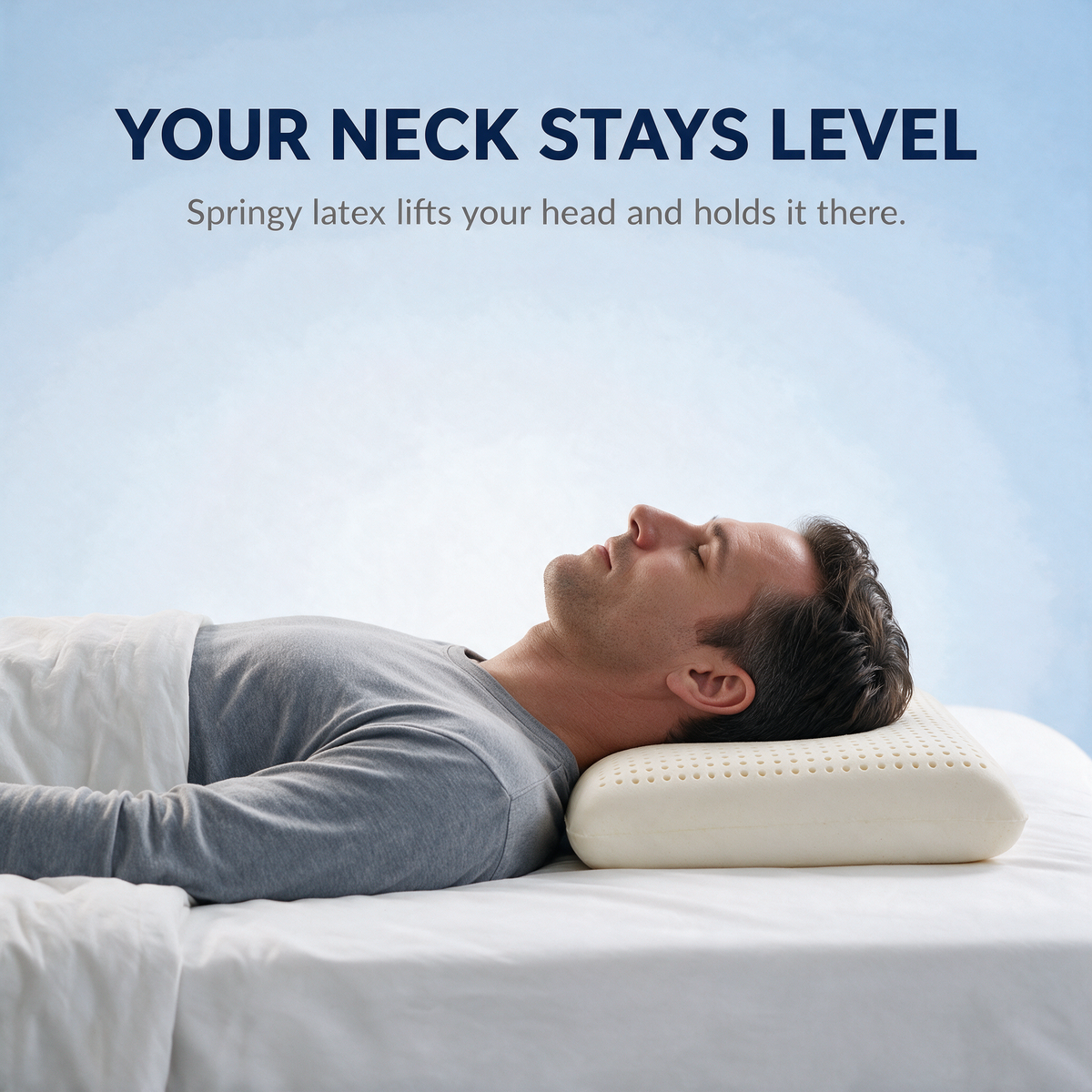 Your neck stays level
