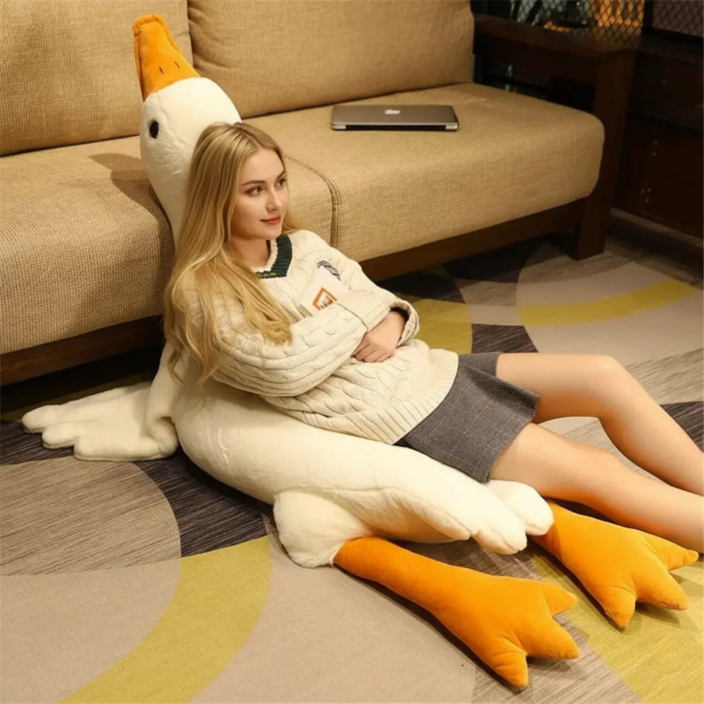 Velmesta Funny Goose Plush Pillow