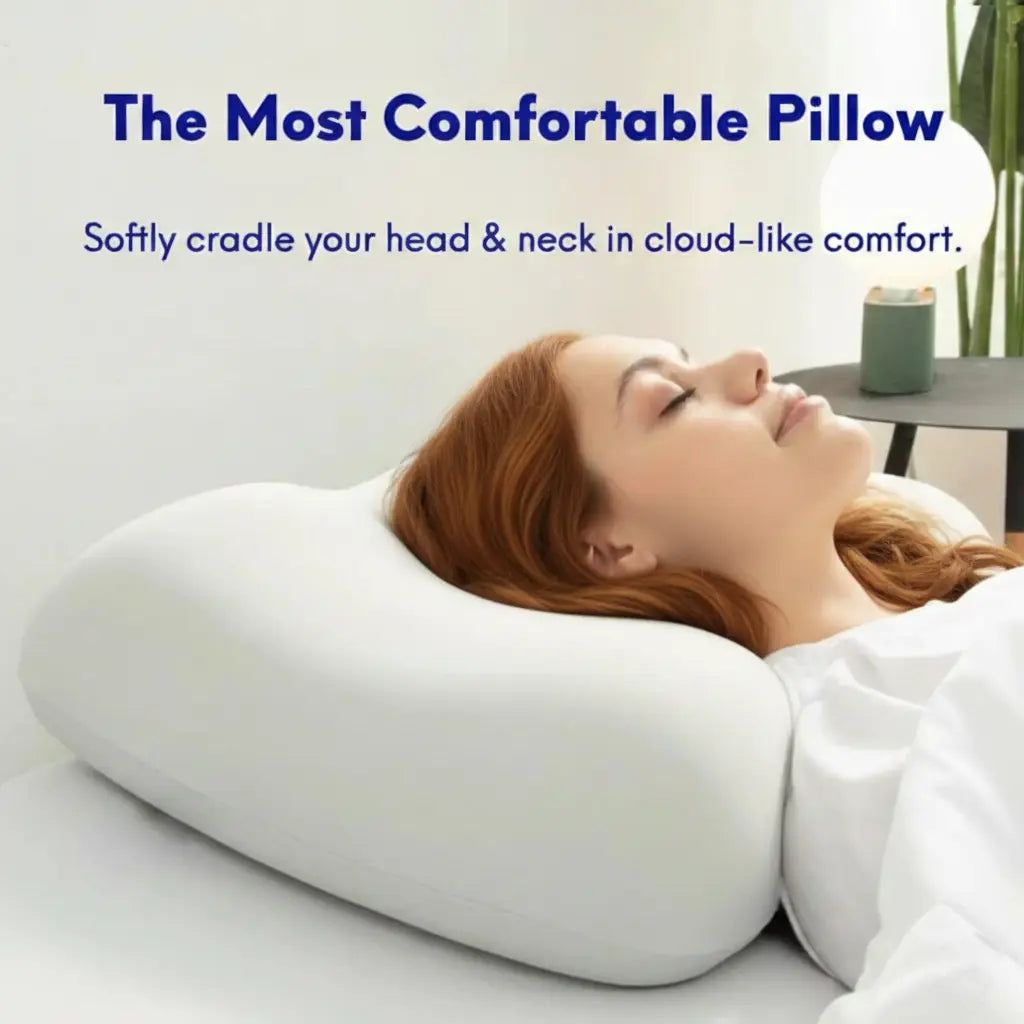 Velmesta Contoured Memory Foam Neck Support Pillow