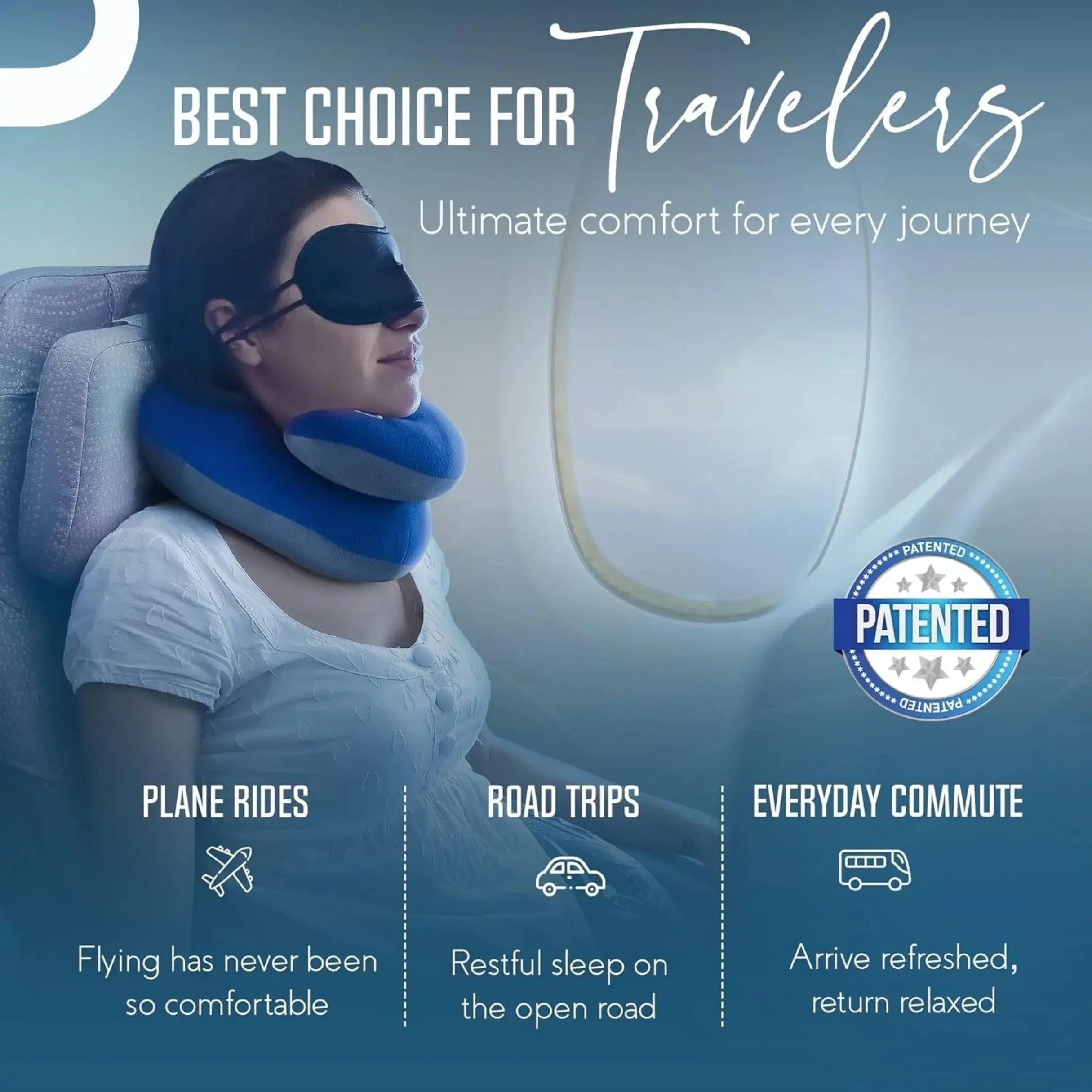 Velmesta Double-Support Travel Neck Pillow