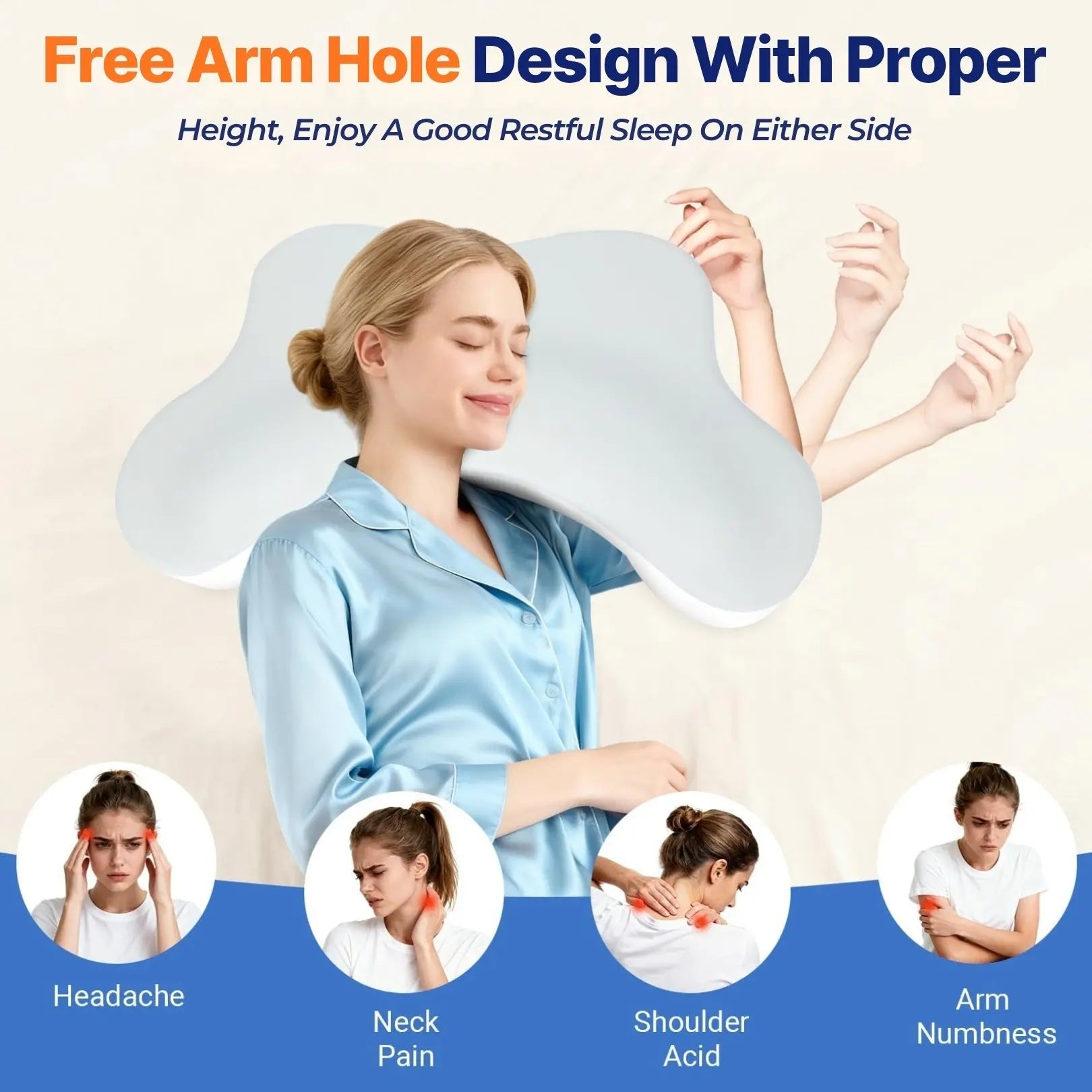 Velmesta Upright Arm Support Pillow