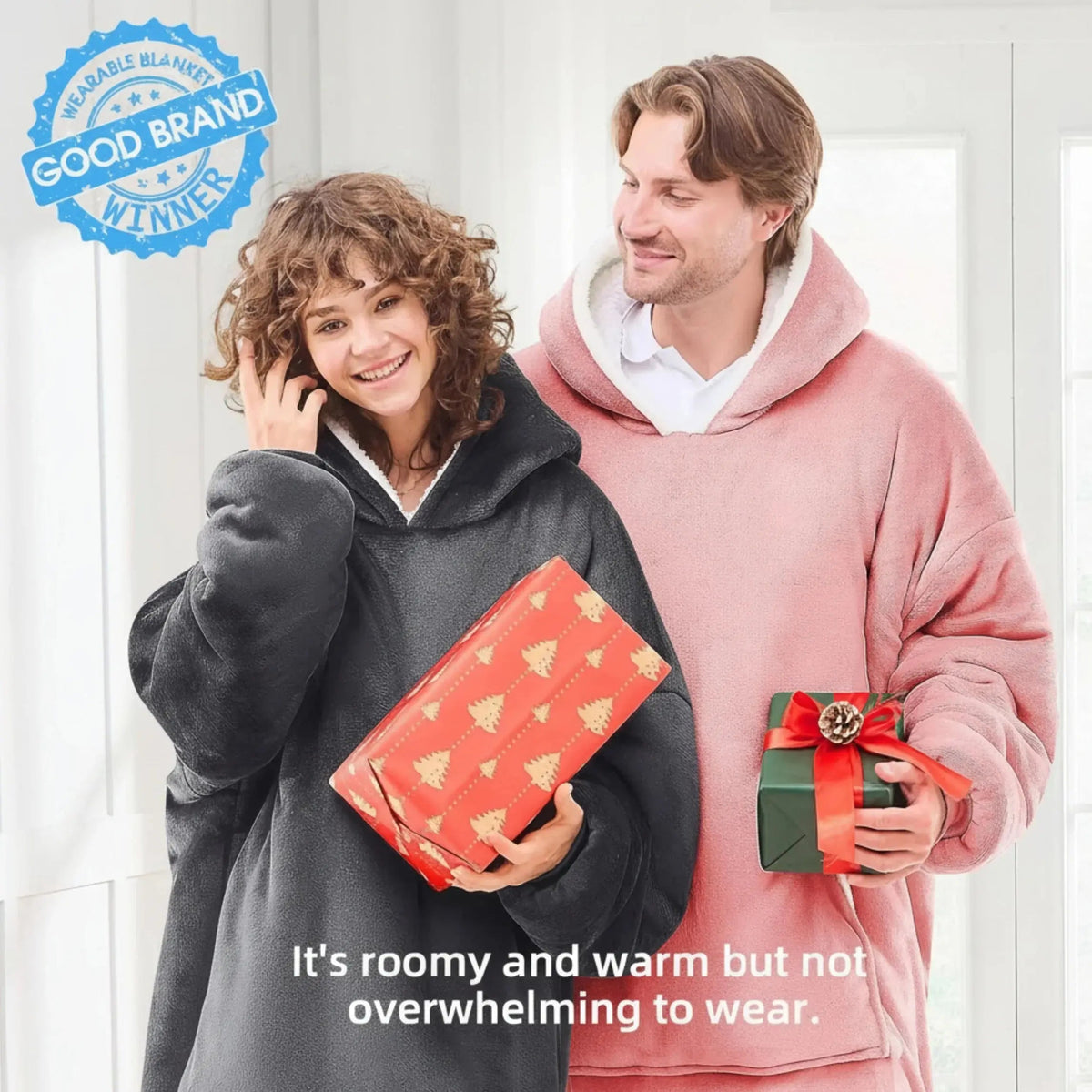 Velmesta Oversized Double Fleece Blanket Hoodie view 2