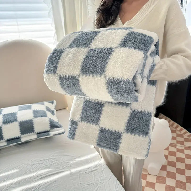 Velmesta Checkered Flannel Fleece Blanket view 11