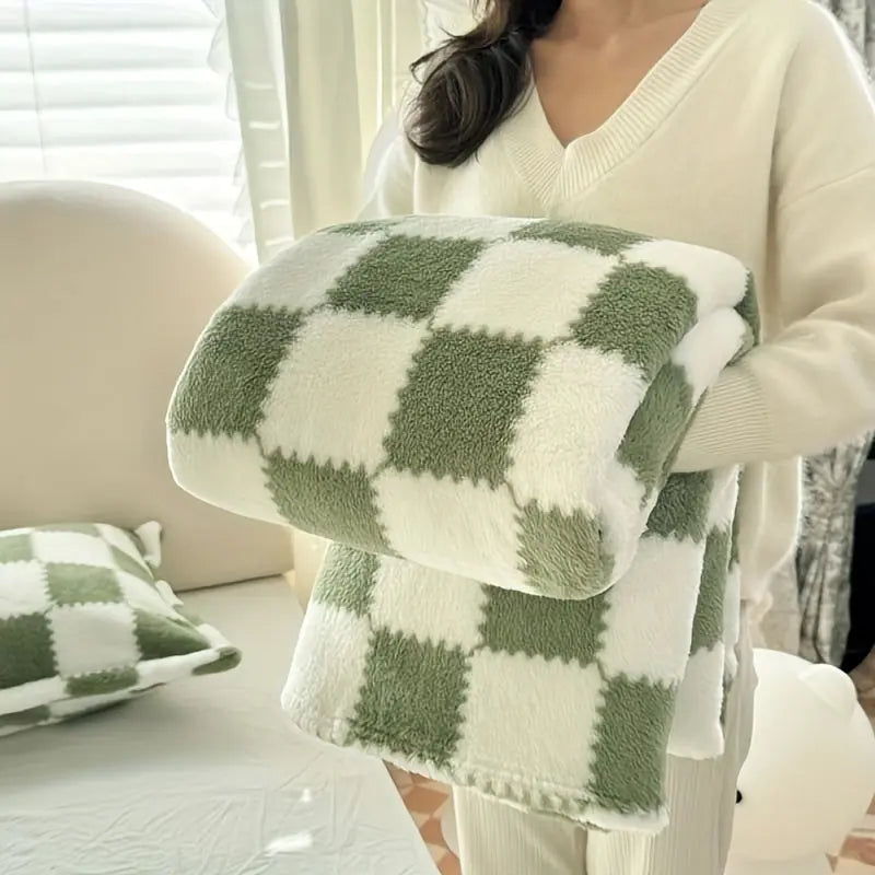 Velmesta Checkered Flannel Fleece Blanket view 14