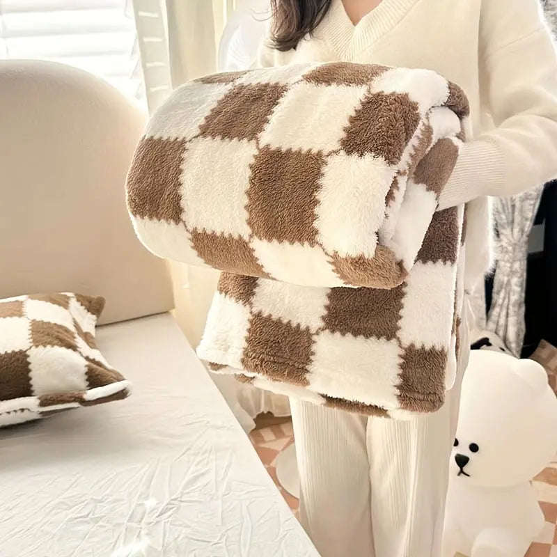 Velmesta Checkered Flannel Fleece Blanket view 13
