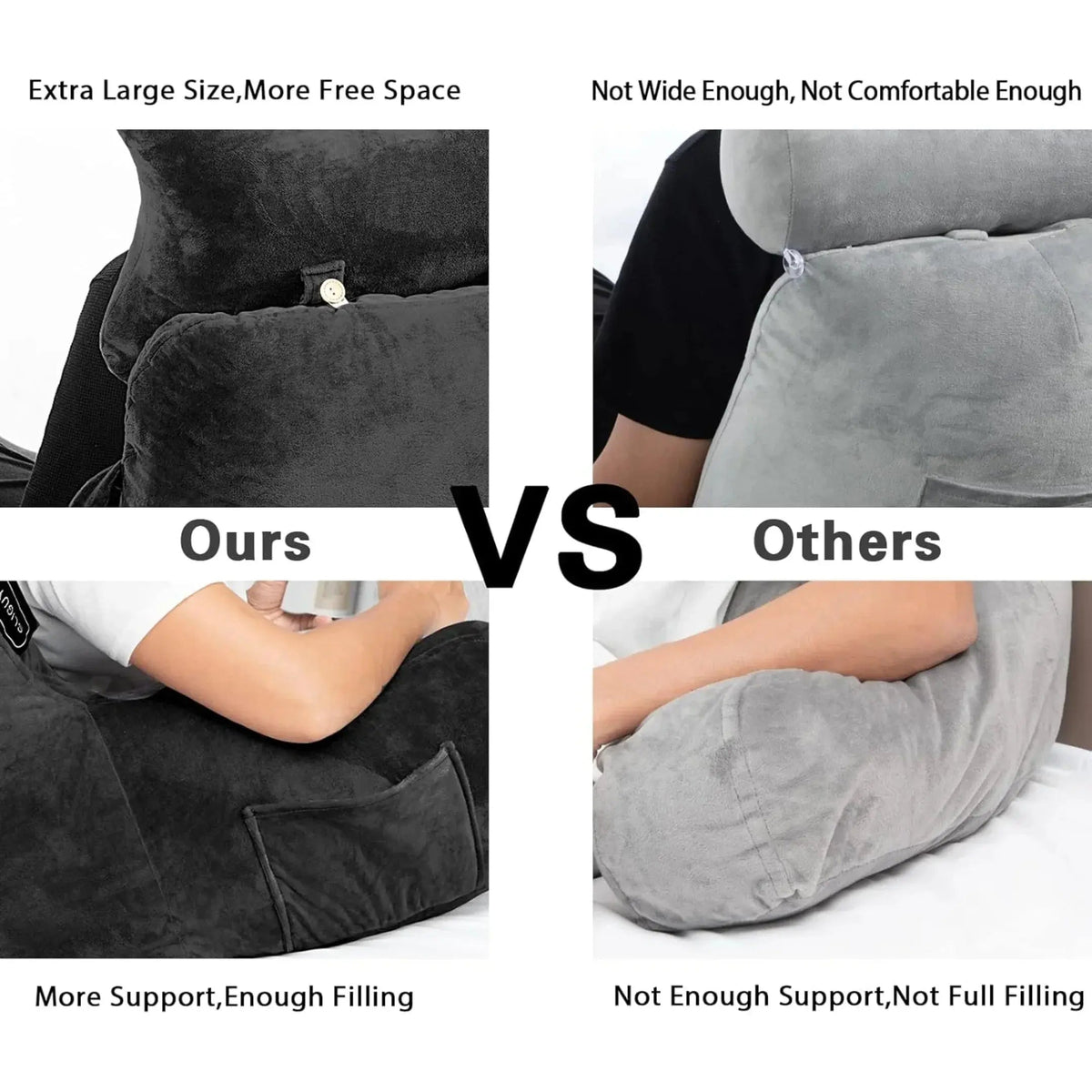 Velmesta Extra Large Reading Bed Pillow