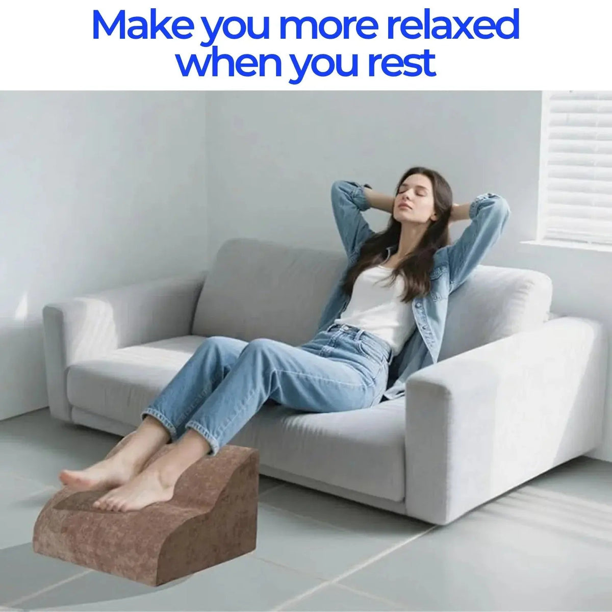Velmesta 3-Tier Foam Under Desk Footrest view 2