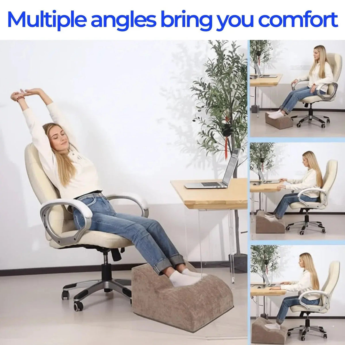 Velmesta 3-Tier Foam Under Desk Footrest view 3