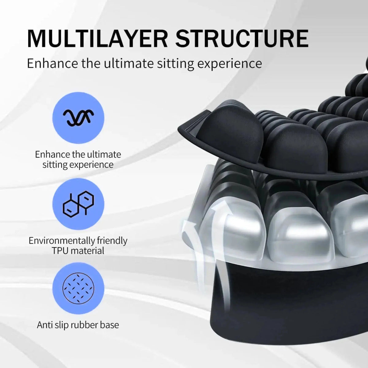 Velmesta Air Cell Inflatable Seat Cushion view 6