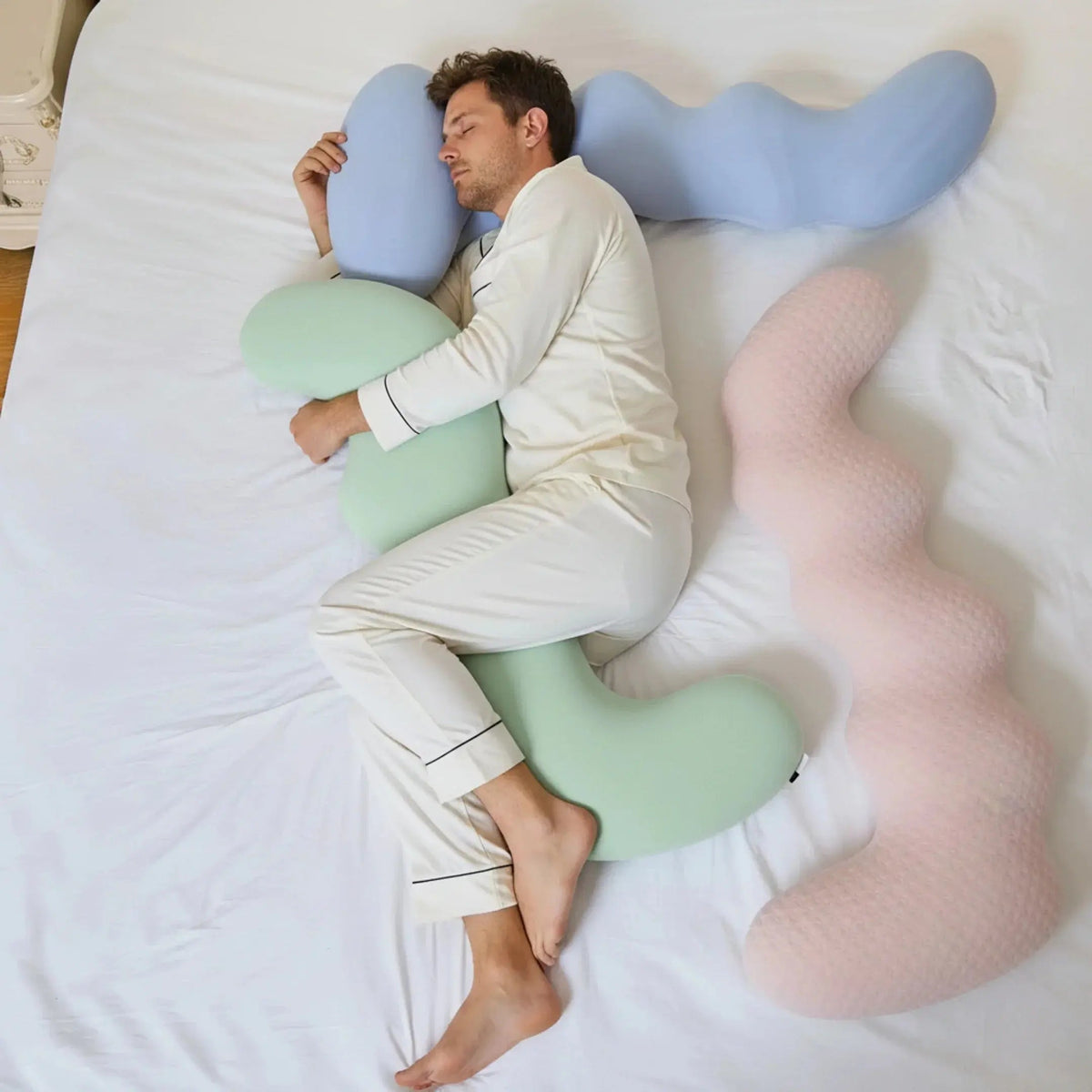 Velmesta Dino Full Body Pillow for side sleeping comfort