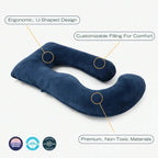 Velmesta Cooling Full Body Pregnancy Pillow