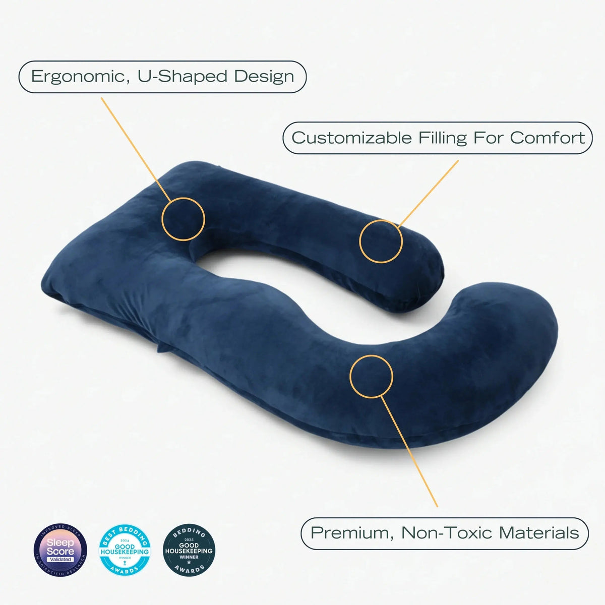 Velmesta Cooling Full Body Pregnancy Pillow