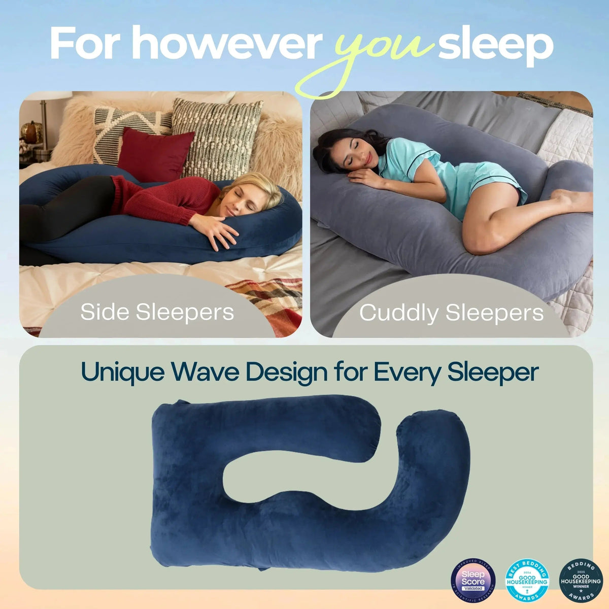 Velmesta Cooling Full Body Pregnancy Pillow