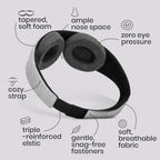 Velmesta 3D Contoured Blackout Sleep Mask