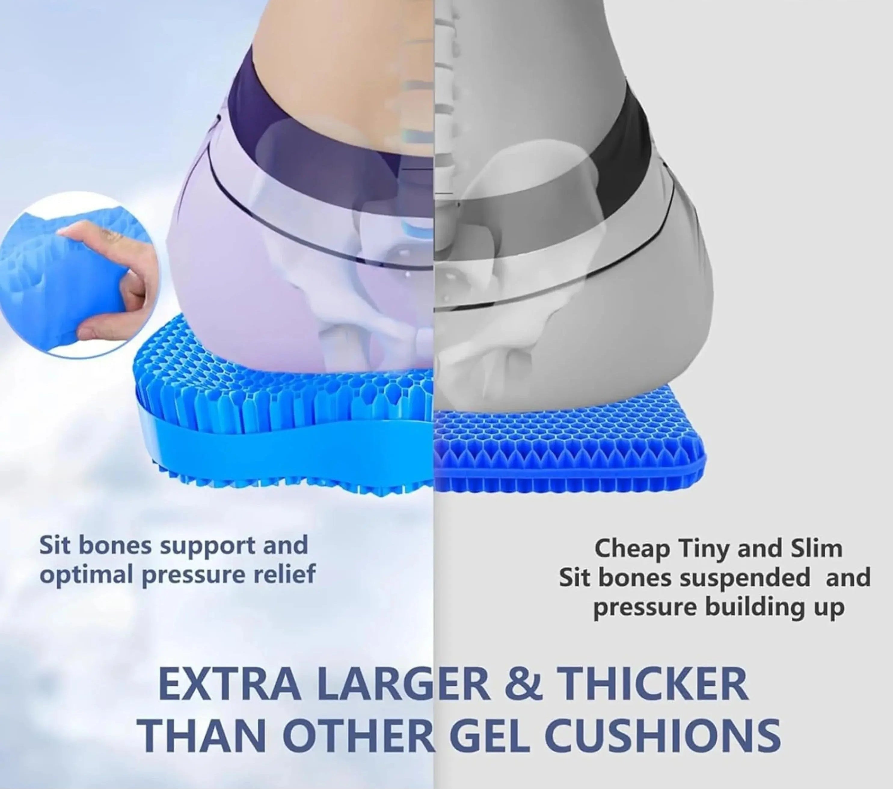 Velmesta Honeycomb Gel Seat Cushion