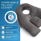 Velmesta Dual-Sided Face-Down Pillow