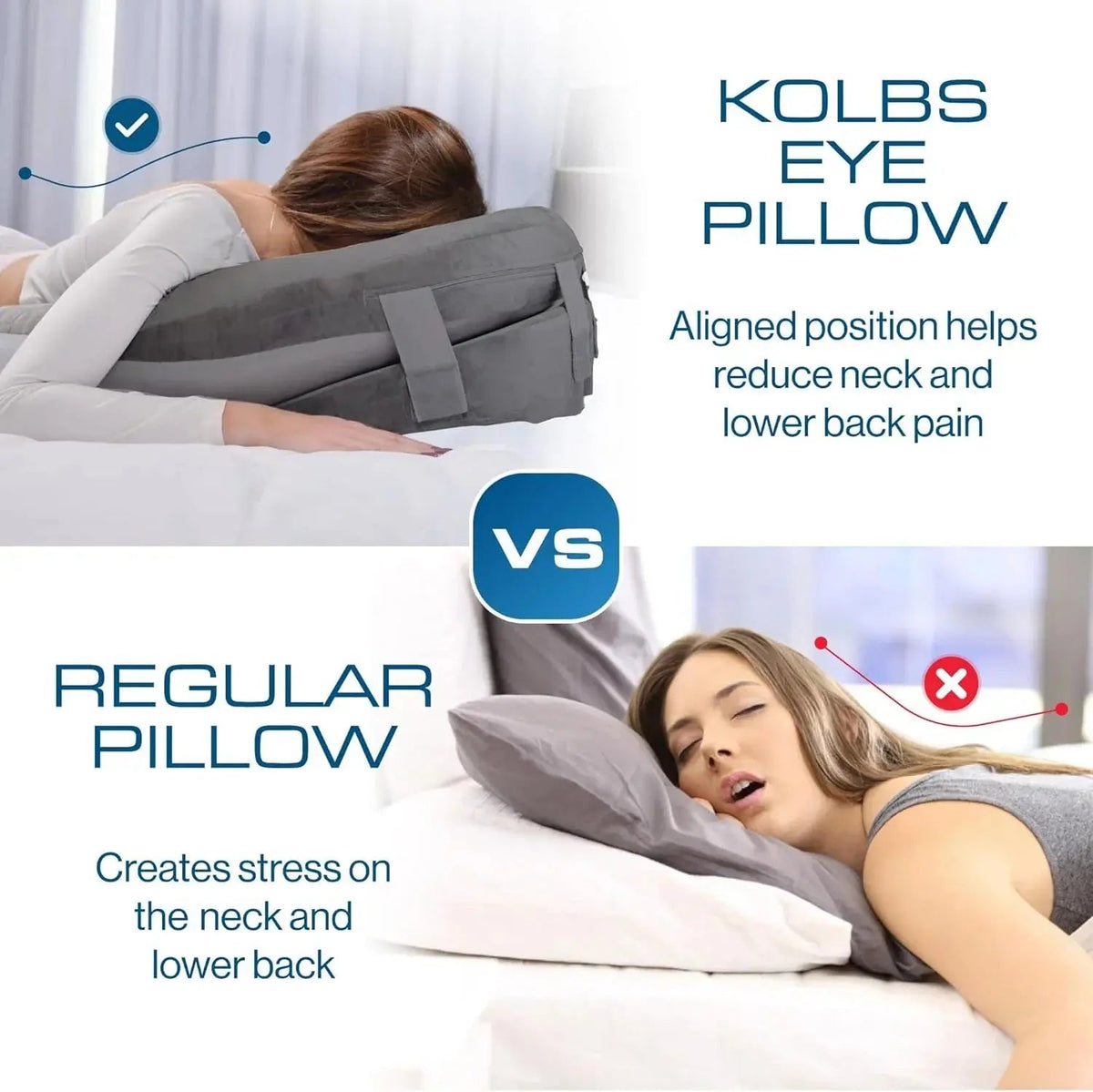 Velmesta Dual-Sided Face-Down Pillow