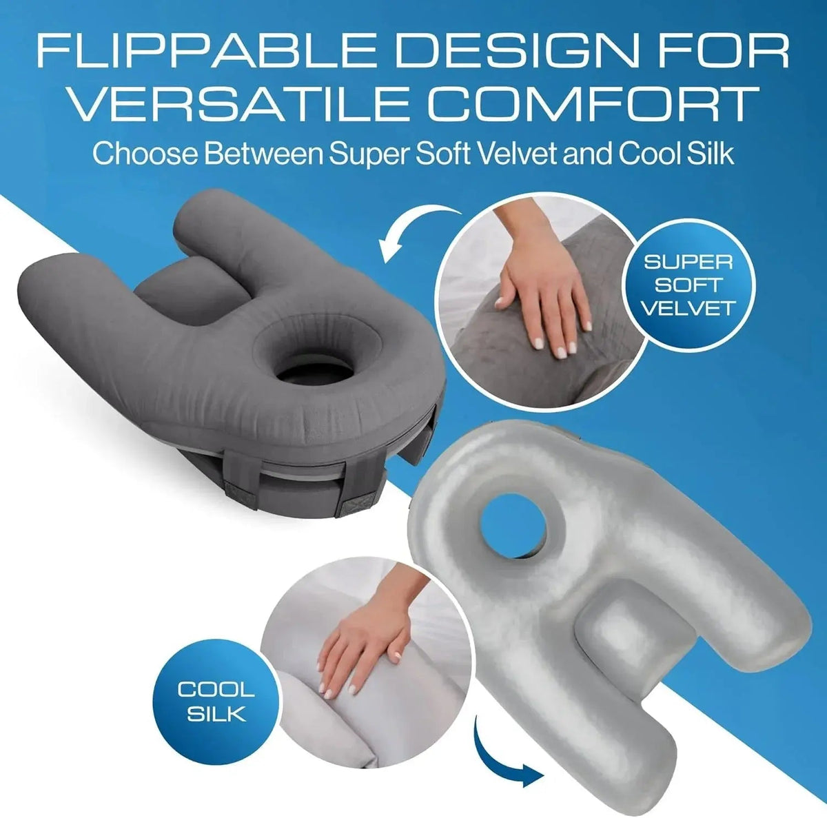Velmesta Dual-Sided Face-Down Pillow