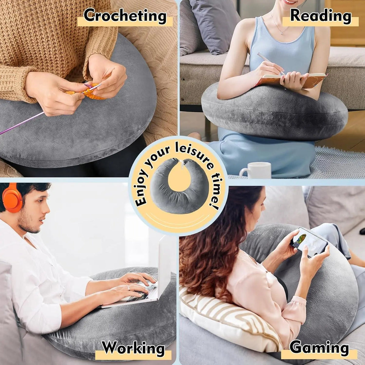 Velmesta U-Shaped Gaming Pillow for Arm Support view 4