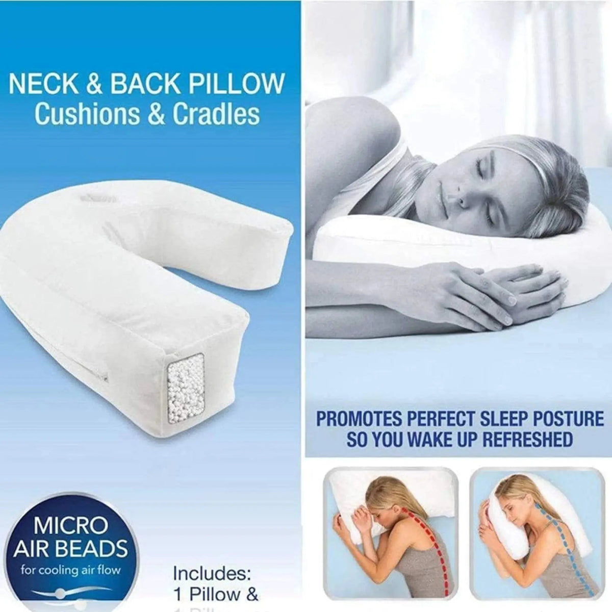 Velmesta U-Shape Contour Pillow