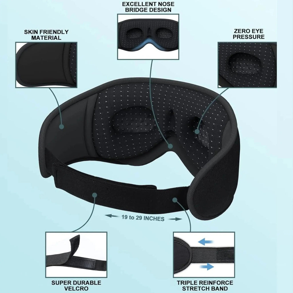 Velmesta Bluetooth Sleep Mask with Headphones