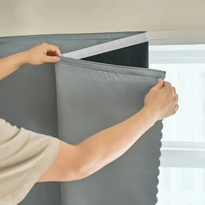 Velmesta Self-Adhesive Blackout Sunshade Curtain