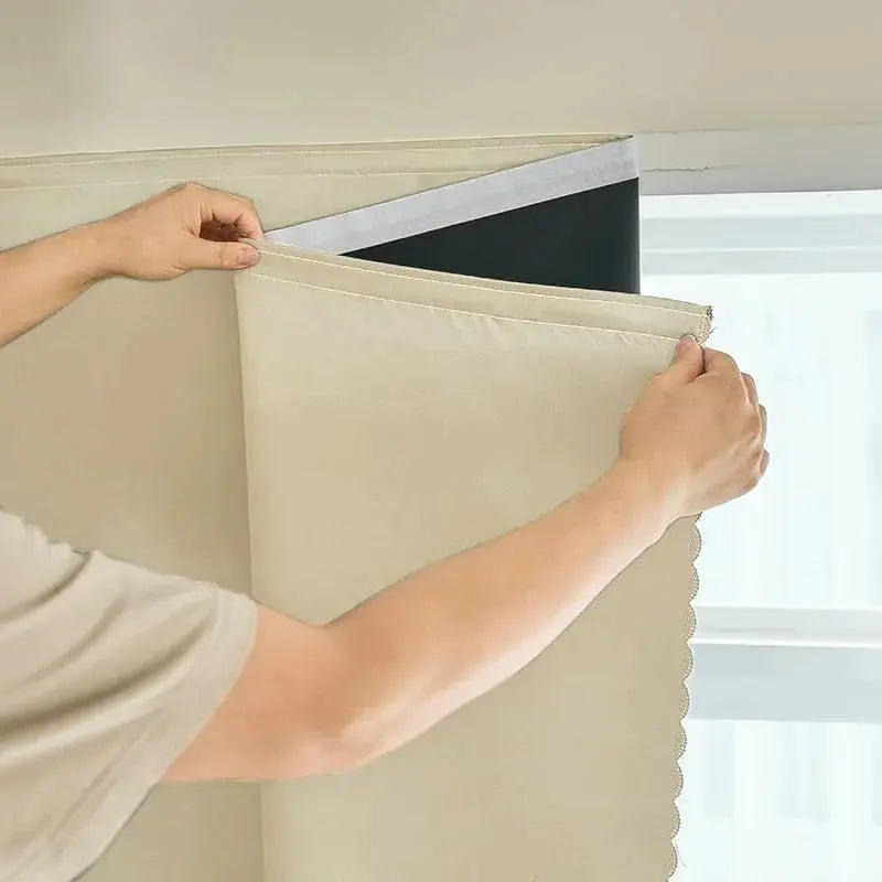 Velmesta Self-Adhesive Blackout Sunshade Curtain