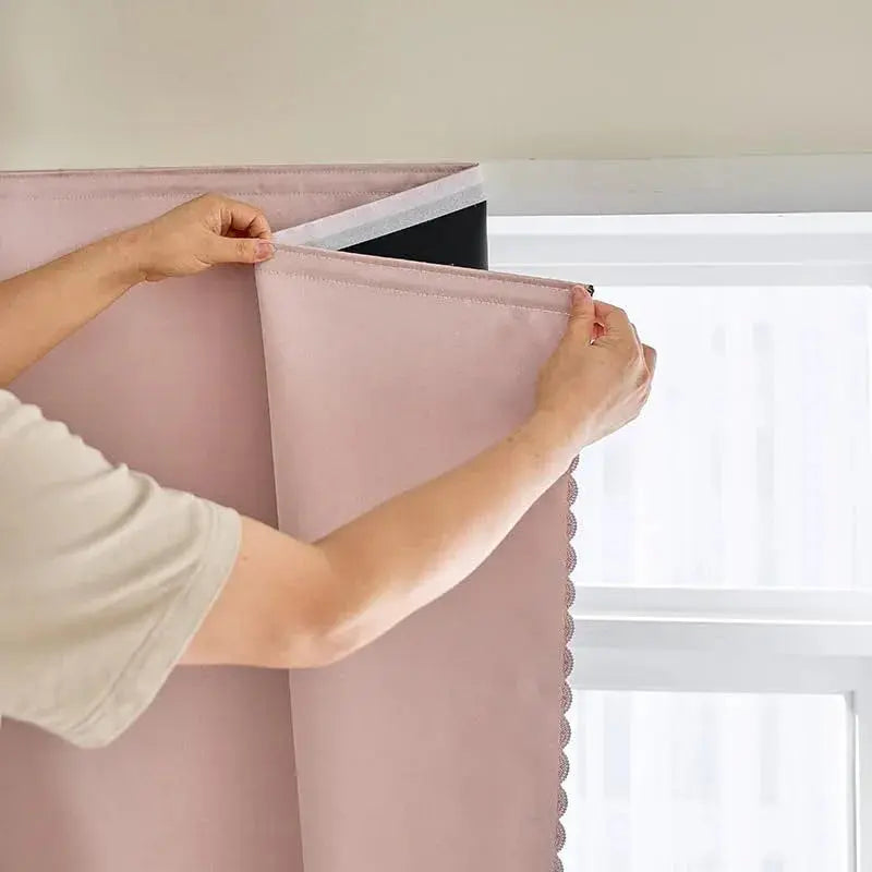 Velmesta Self-Adhesive Blackout Sunshade Curtain