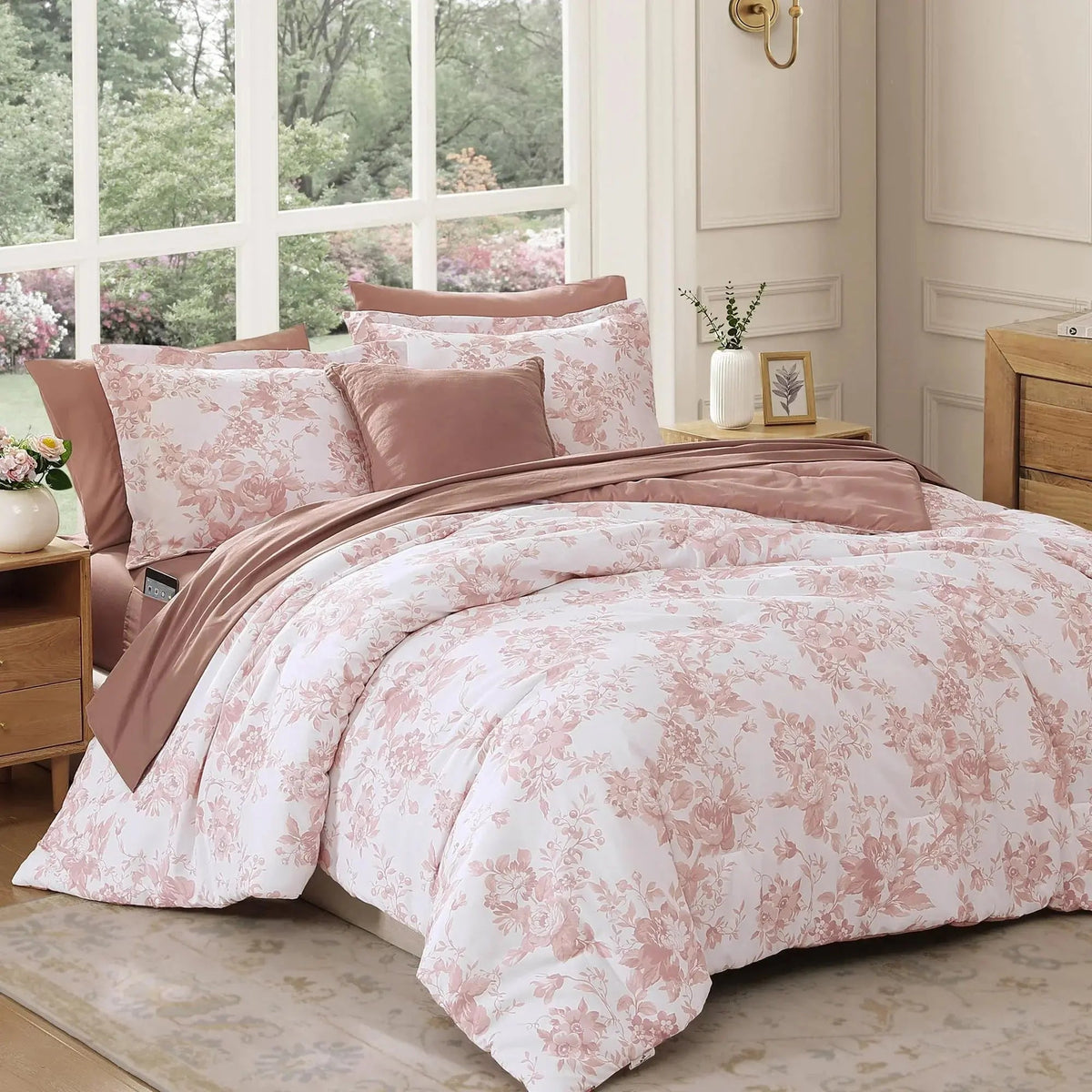 Velmesta Floral Duvet Cover Set