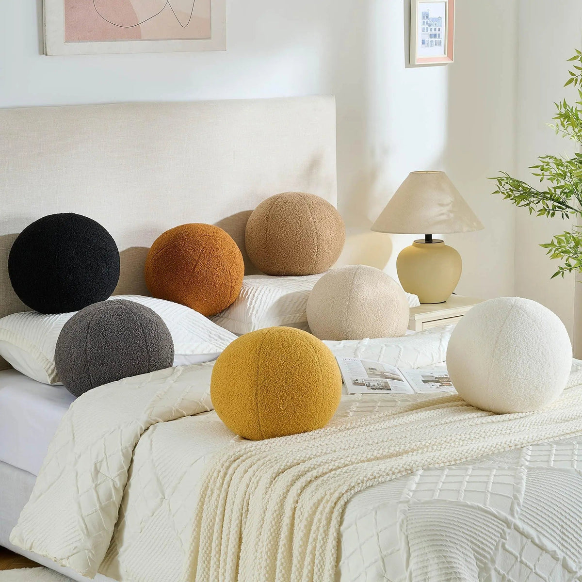 Velmesta Round Ball Decorative Pillow view 3