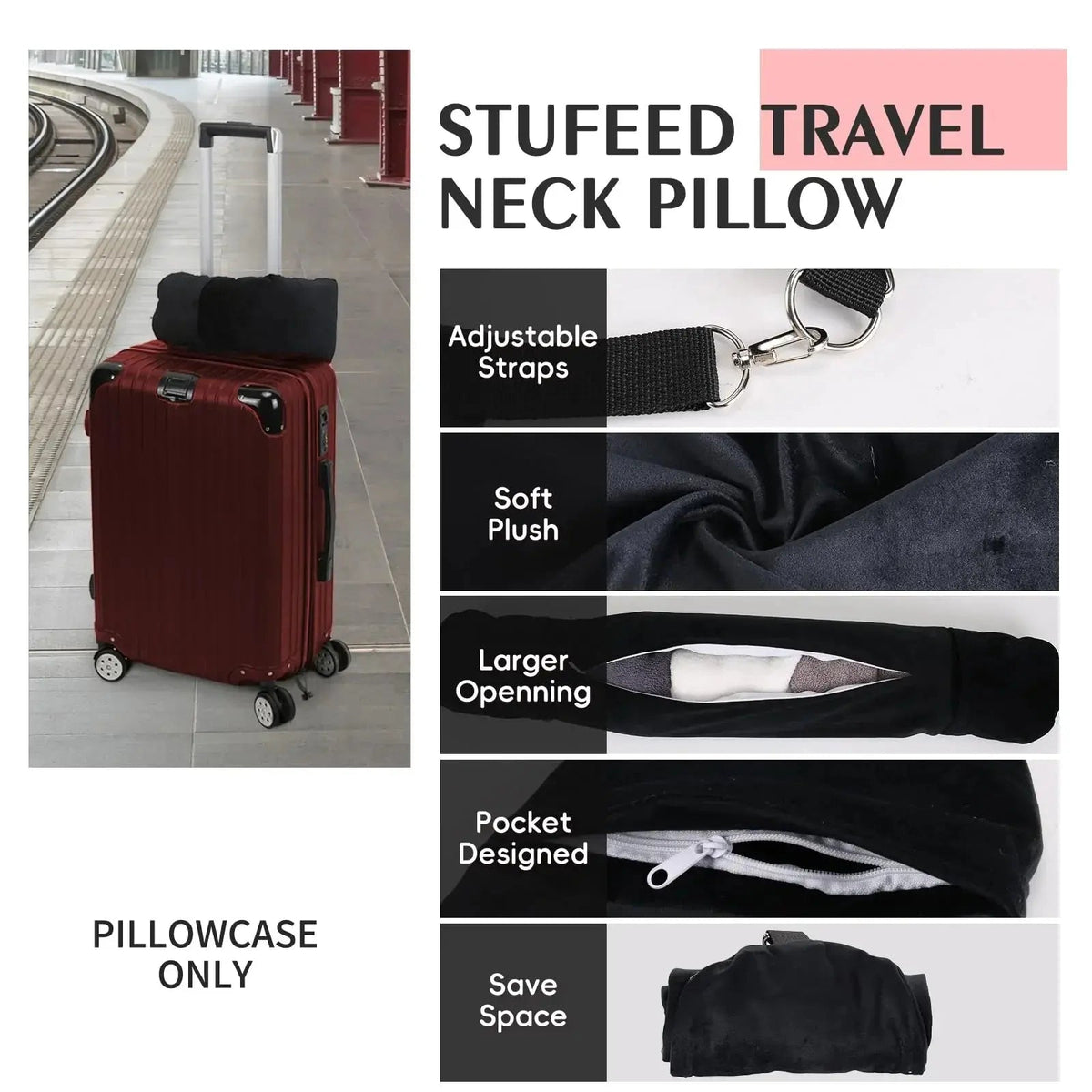 Velmesta Fillable Travel Neck Pillow view 5