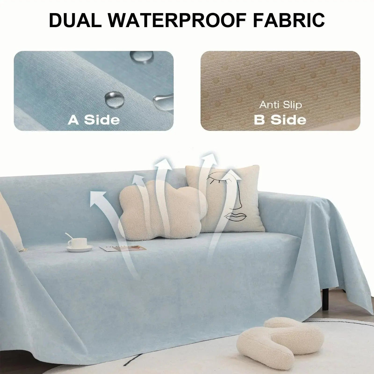 Velmesta Waterproof Non-Slip Sofa Cover view 5