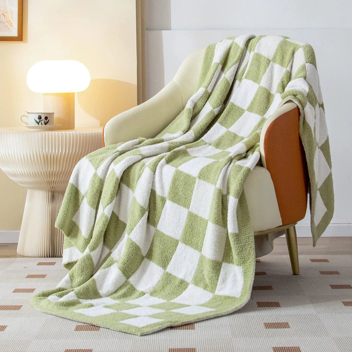 Velmesta Checkered Flannel Fleece Blanket view 2