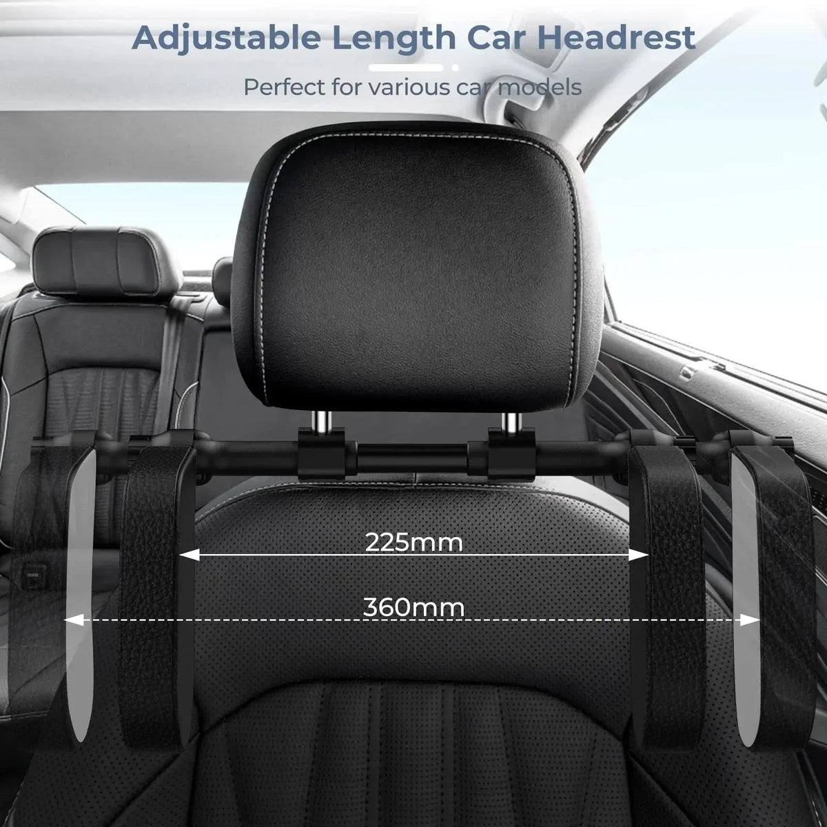 Velmesta Adjustable Car Headrest Pillow for Kids & Adults view 2