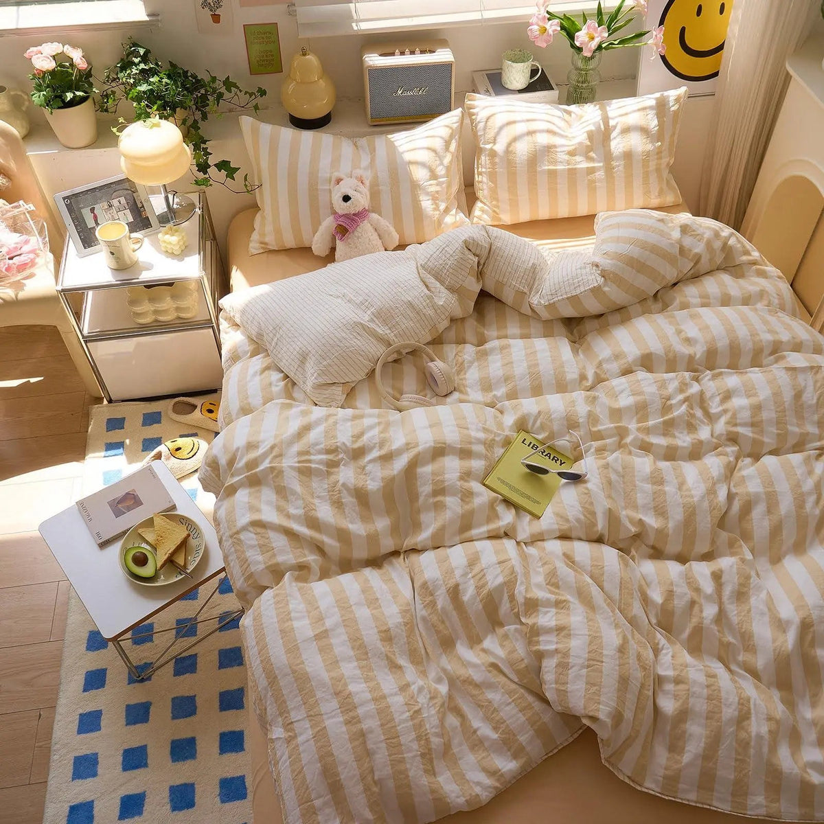 Velmesta Washed Cotton Crepe Quilt Set