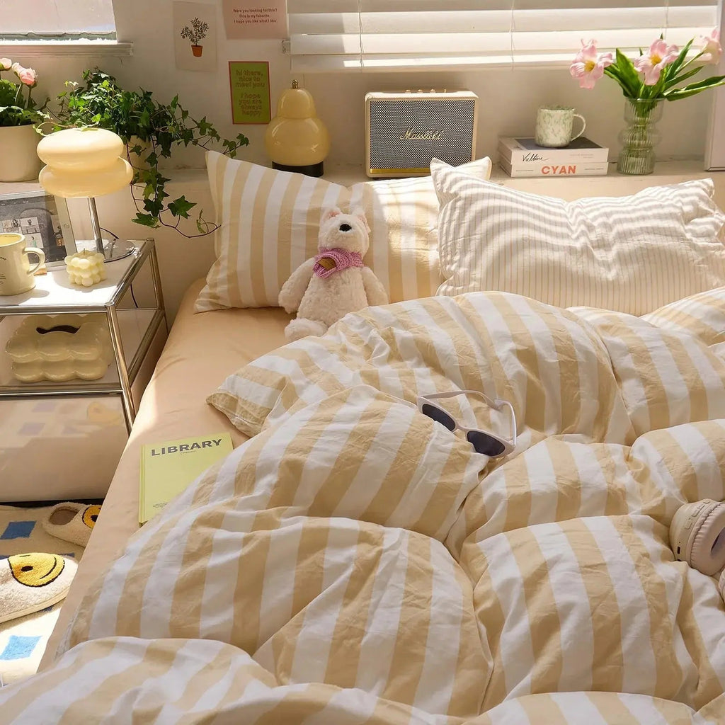 Velmesta Washed Cotton Crepe Quilt Set