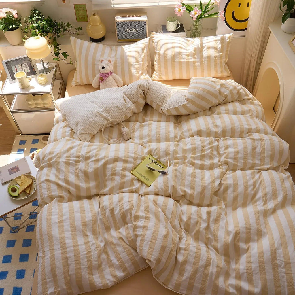 Velmesta Washed Cotton Crepe Quilt Set