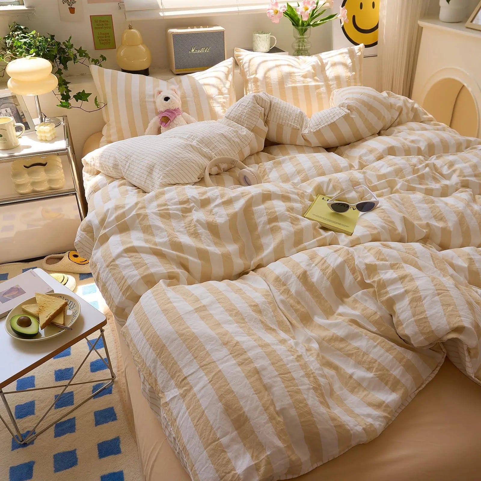 Velmesta Washed Cotton Crepe Quilt Set