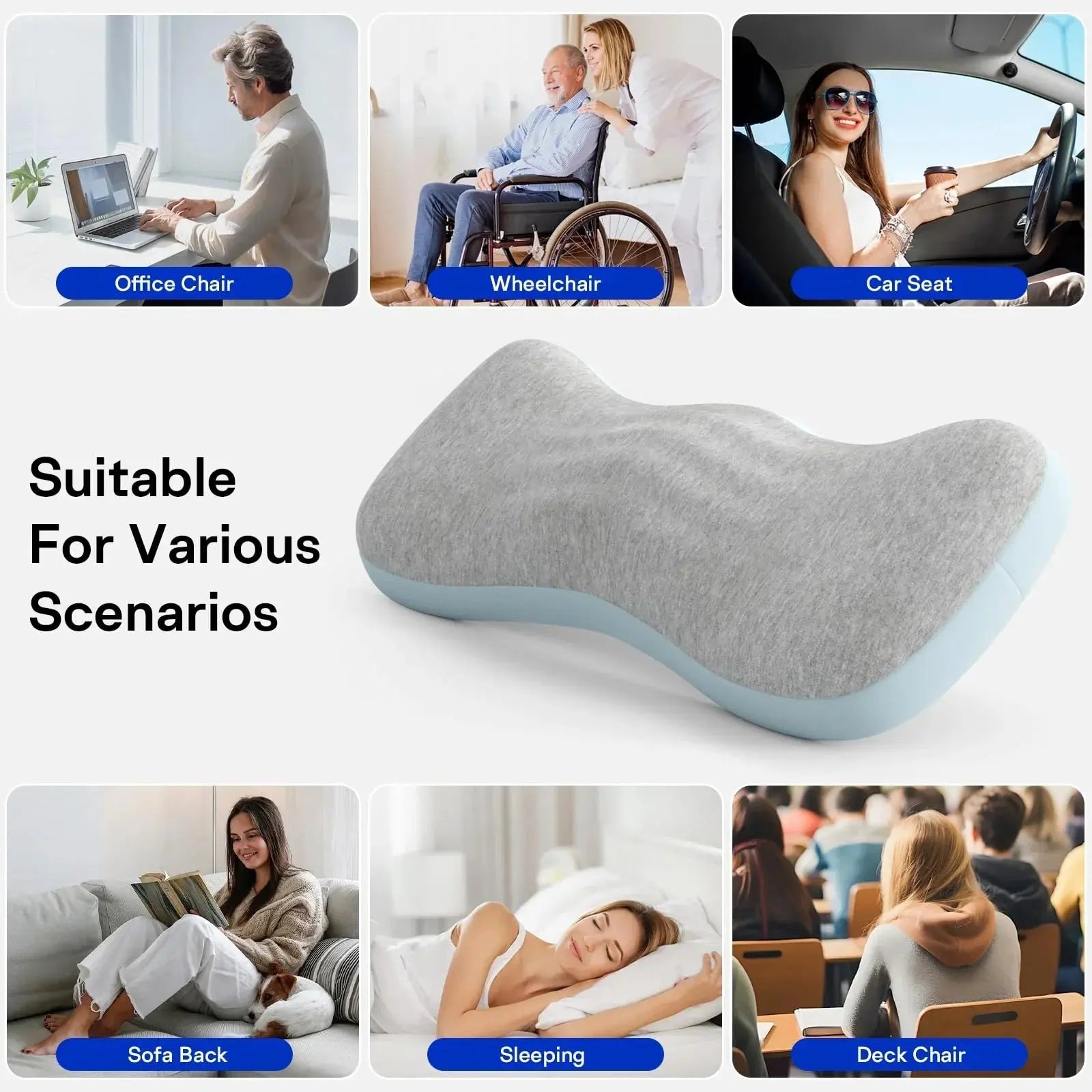 Velmesta Ergonomic Lumbar Support Cushion
