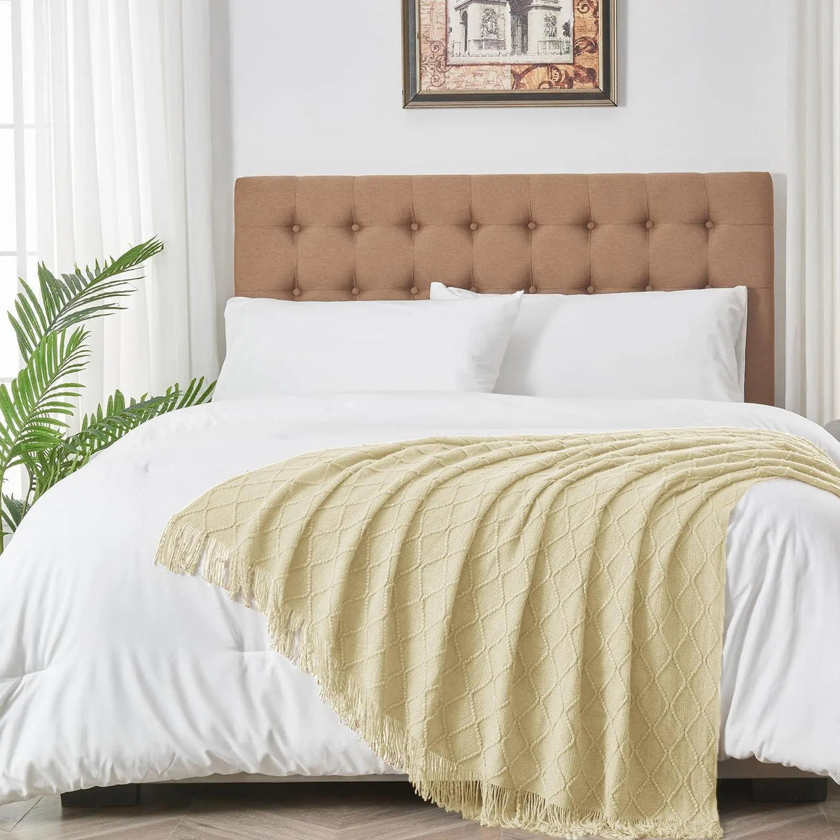 Velmesta Nordic Knitted Throw Blanket view 5
