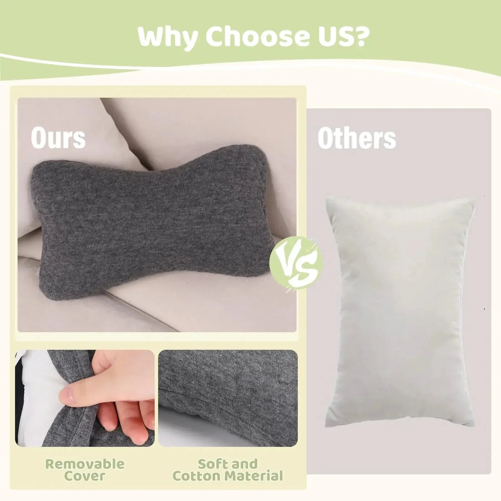 Velmesta Compact Travel Comfort Pillow Set