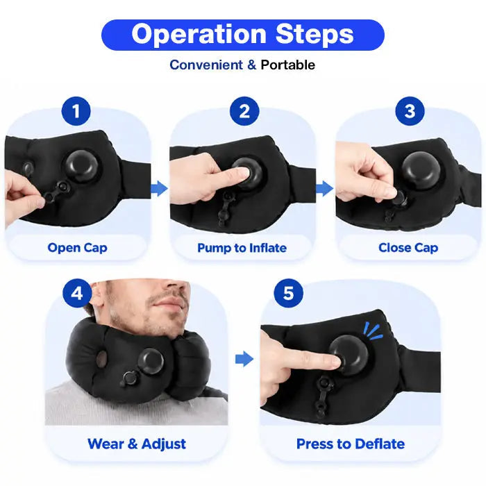 Velmesta 360 Inflatable Travel Neck Pillow view 4