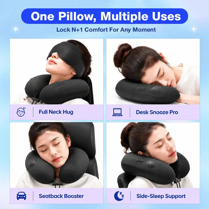 Velmesta Inflatable Travel Neck Pillow with Pocket Case view 5