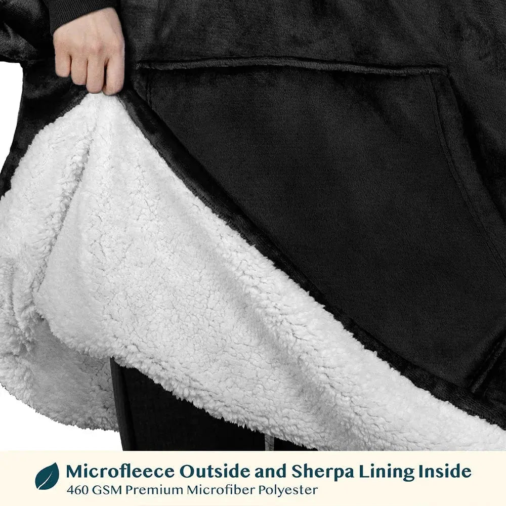 Velmesta Oversized Double Fleece Blanket Hoodie view 5