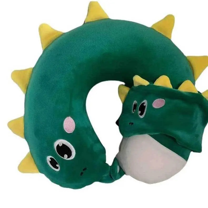 Velmesta Animal Memory Foam Travel Pillow with Eye Mask view 10