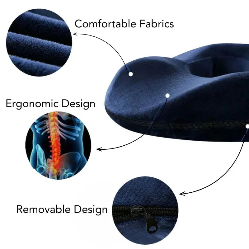 Velmesta Donut-Shaped Chair Cushion