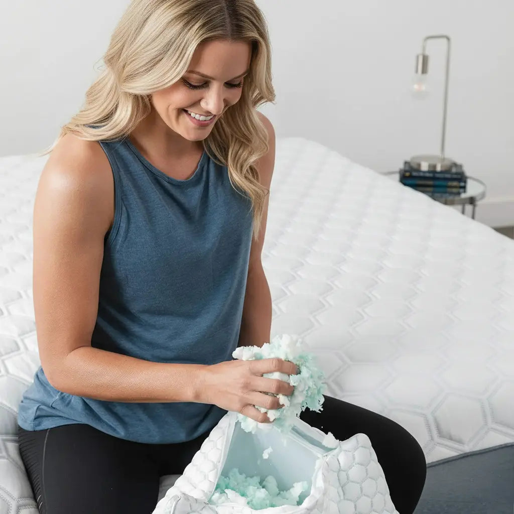 Velmesta Adjustable Cooling Shredded Memory Foam Pillow - view 6