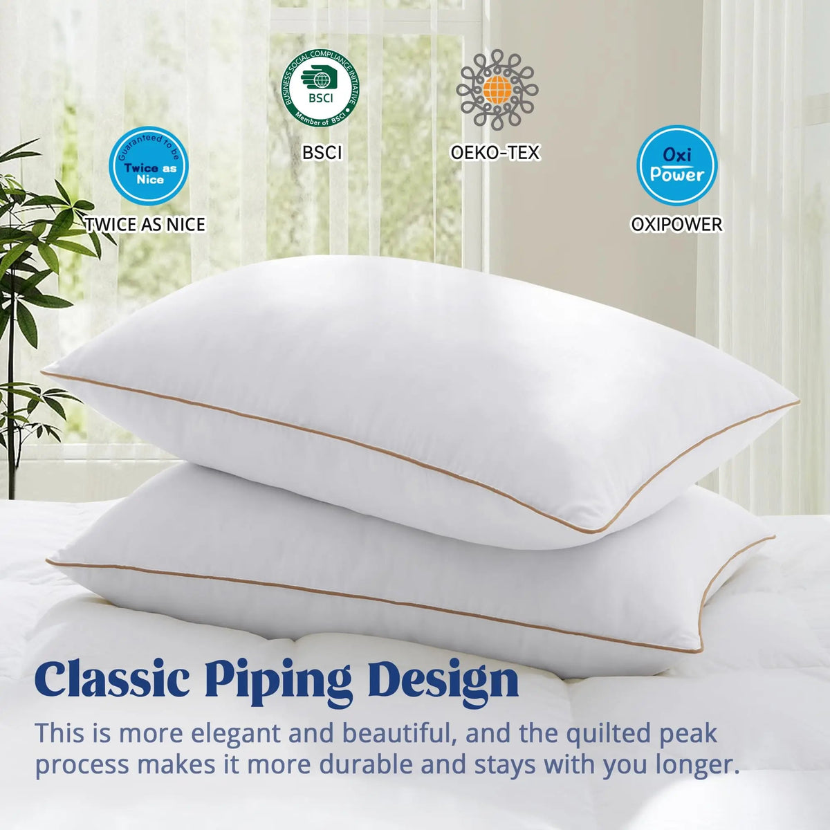Velmesta Luxury Down Pillow for Premium Sleep Comfort