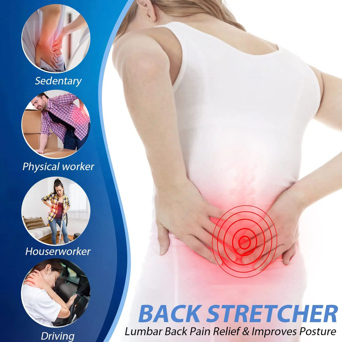 Velmesta Adjustable Multi-Level Back Stretcher