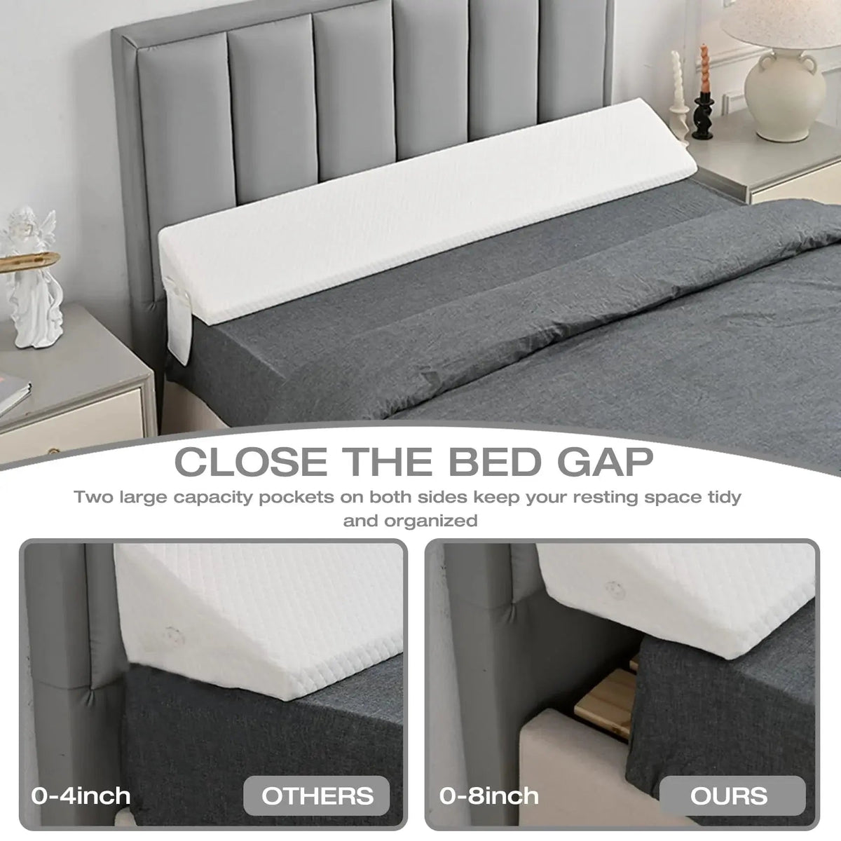 Velmesta Mattress Gap Wedge Pillow
